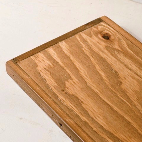 [ S様専用 ] 25×70サイズ 古材×針葉樹合板 オリジナル棚板 ダークウォルナット 7枚目の画像