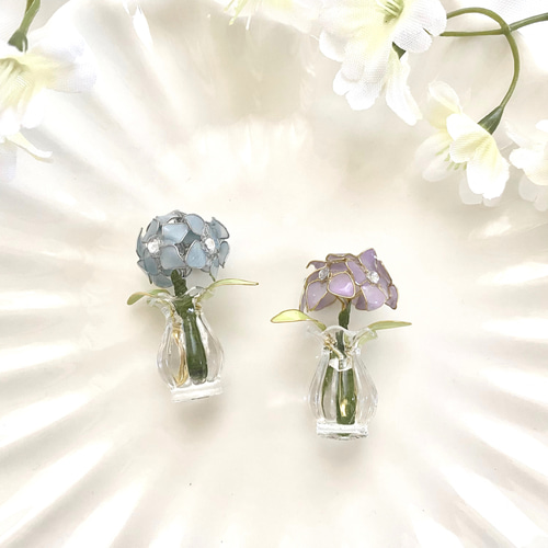 一輪の】紫陽花 その他置物 az 通販 15884534｜Creema(クリーマ)