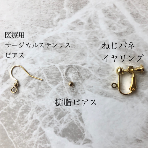 シルバー金具 〈確認中〉h593☆グリーントルネードのピアス(変更可