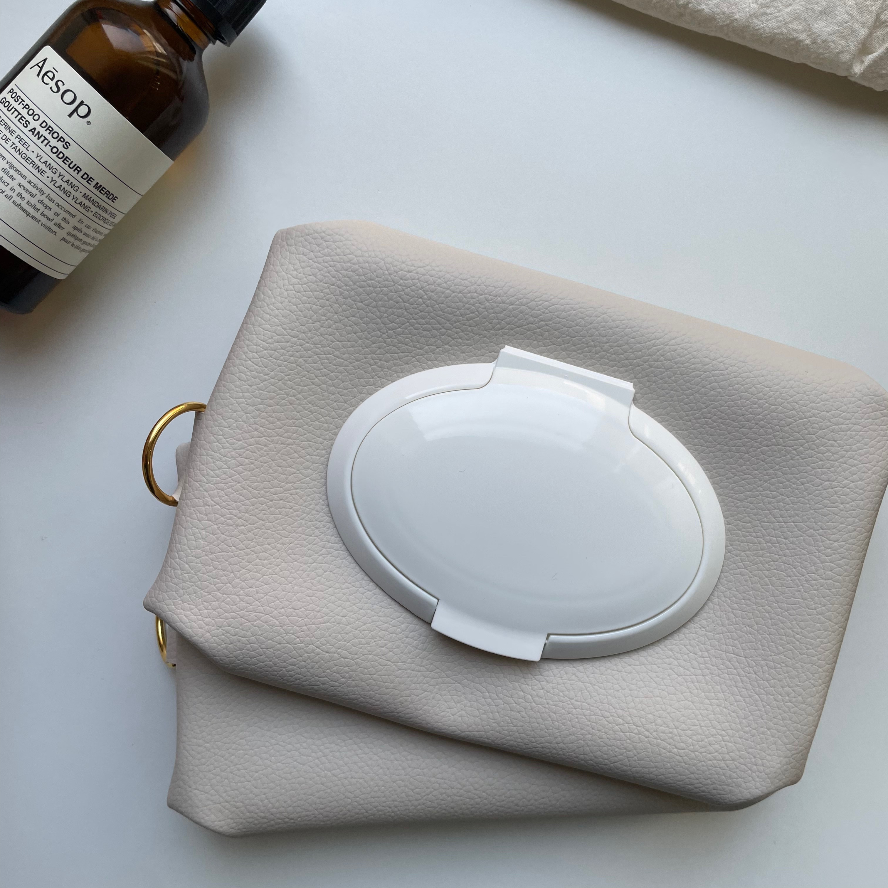 Dカン付きおしりふきケース　おしりふきポーチ