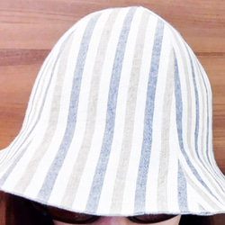 【訂做】亞麻藍鬱金香帽 第4張的照片