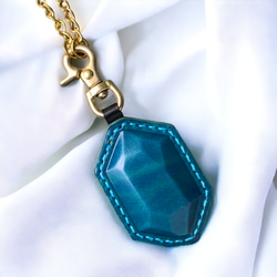 [Polyto] 皮革飾品鑰匙扣（Lugato 藍）包飾 第6張的照片