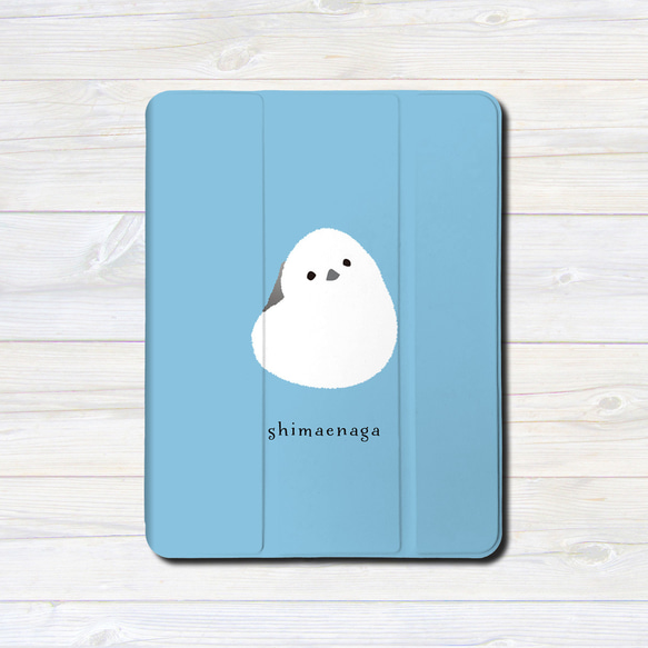 iPadケース ★シマエナガ3　手帳型ケース ※2タイプから選べます 3枚目の画像