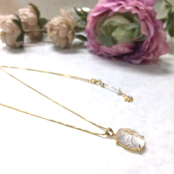 【silver925】 18KGP necklaceベネチェーン(crystal) 3枚目の画像