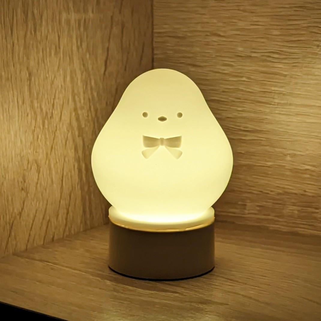 3羽のシマエナガさんランプ【まんまる・おやすみ・おめかしシマエナガさん3羽セット】