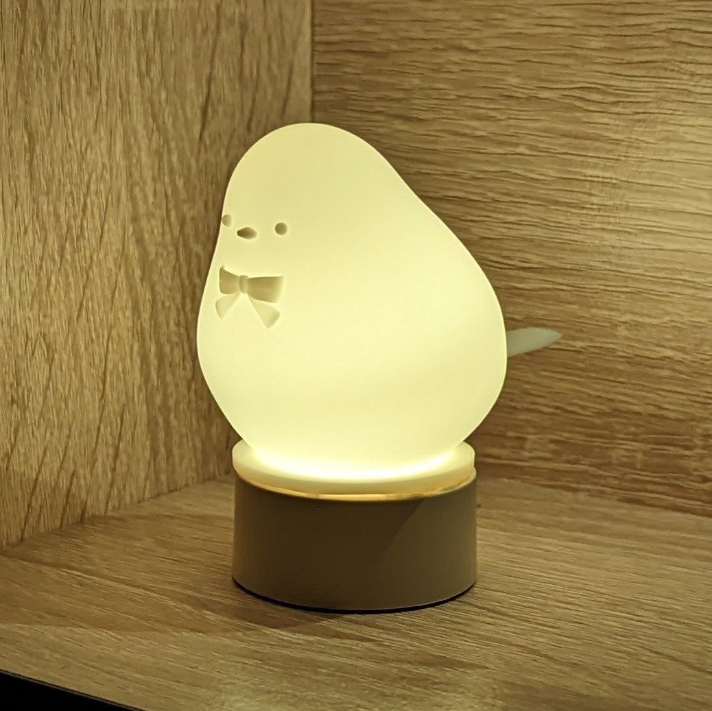 3羽のシマエナガさんランプ【まんまる・おやすみ・おめかしシマエナガさん3羽セット】