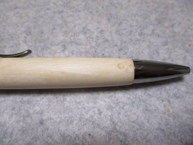 柊(ヒイラギ)　キヌカオイル仕上げ　ロングパトリオットボールペン　希少材