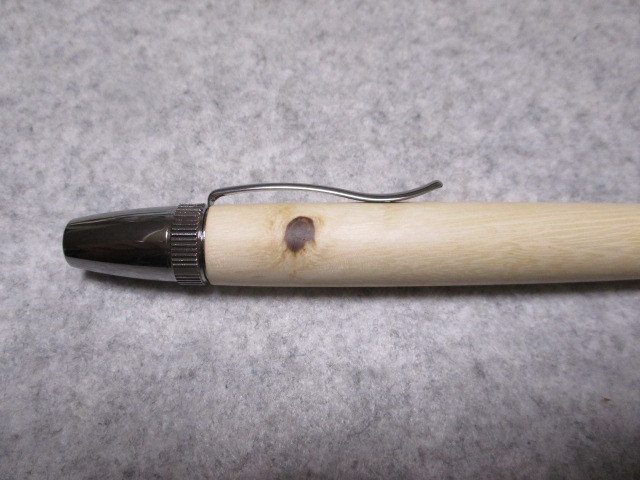 柊(ヒイラギ)　キヌカオイル仕上げ　ロングパトリオットボールペン　希少材