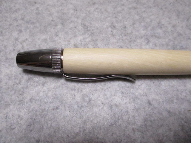 柊(ヒイラギ)　キヌカオイル仕上げ　ロングパトリオットボールペン　希少材