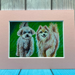 犬のポストカード　わんちゃん達の休日♡同柄ポストカード3枚セット 3枚目の画像