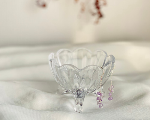 藤の花ピアス／イヤリング シルバー（スターリングSV925） ピアス