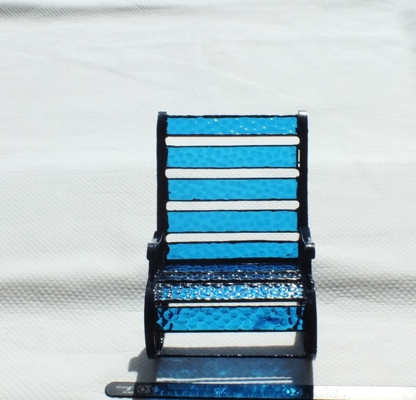 揺り椅子（ショップディスプレイ用、ステンドグラス） 4枚目の画像