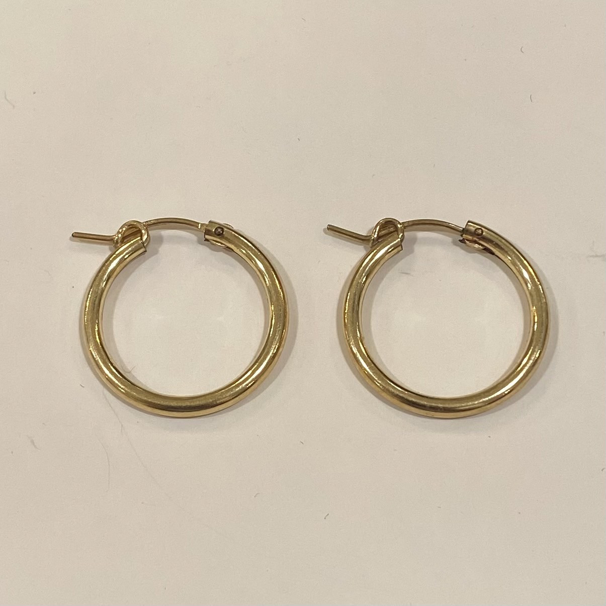 【14k gold filled】P114-3 フープピアス 2X18mm 14KGF