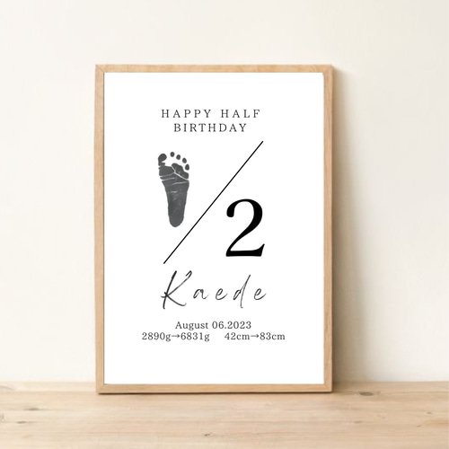 手形・足形 命名書オーダーバースデイ手形足形アート✴︎3/31迄