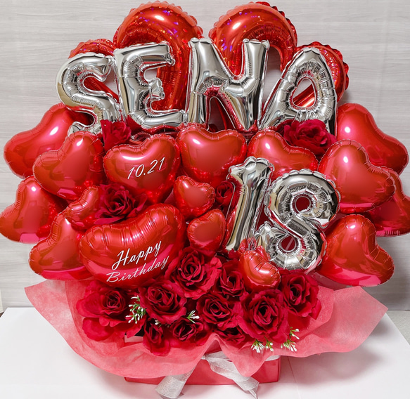 バルーン ギフト 推し活 バルーン オーダー snowman 名入れ 生誕祭