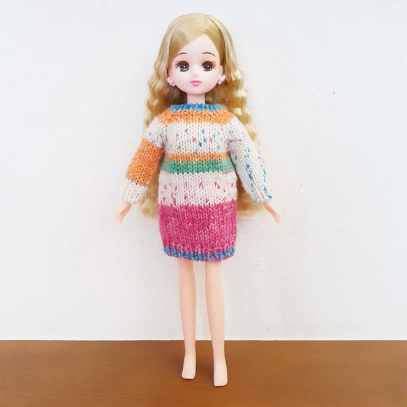 リカちゃんのニットワンピース その他人形 amifumi 通販｜Creema 