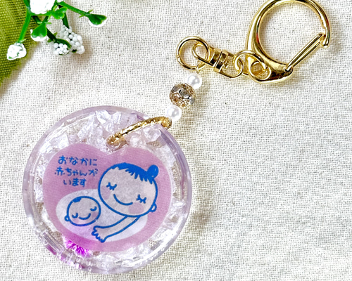 かすみ草】マタニティマーク マタニティロゼット マタニティチャーム