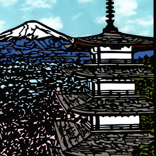 切り絵の一閑張り「お月見」値下げ 胸にてをあててごらん あの掌のカタチやぬくもりは 心が憶えてい