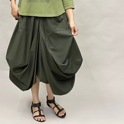 SALE 春 夏 シルエットで魅せる 変形デザイン スカート レディース ボトムス ヨシヨシ Yoshi Yoshi 8枚目の画像