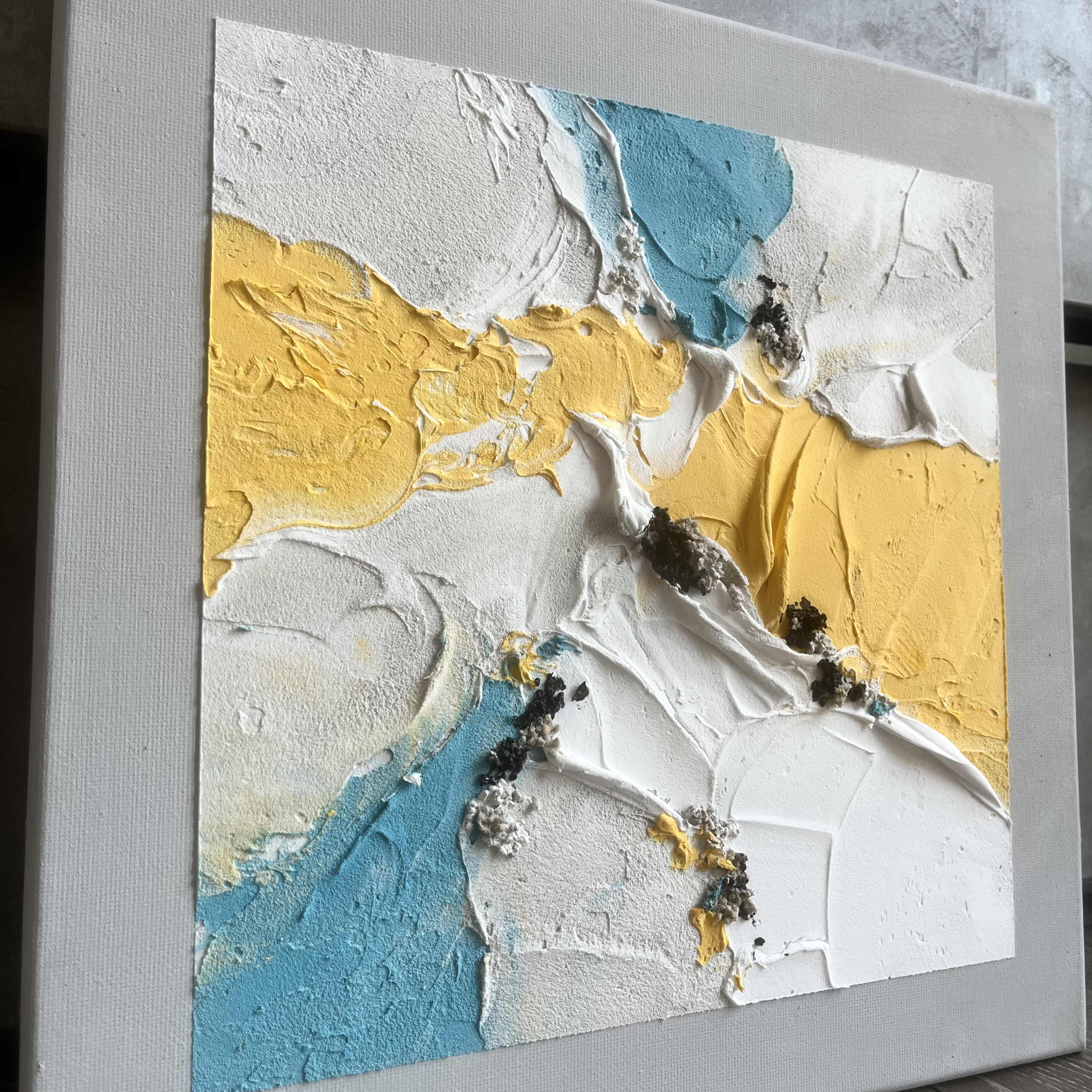 黒　絵画　テクスチャーアート　現代アート　アートパネル　インテリア　壁掛け　10 現代アート 30×30㎝ テクスチャーアート モダン アートパネル