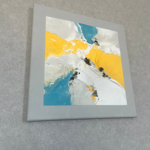 アクリル画　インテリア　現代アート 現代アート 30×30㎝ テクスチャーアート モダン アートパネル