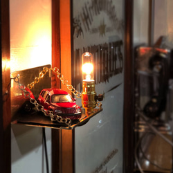 USAヴィンテージソケット付き真鍮製ミニシェルフ｜壁掛け照明・小物置き・棚◆ブラス/Brass/インダストリアル/工業系 9枚目の画像
