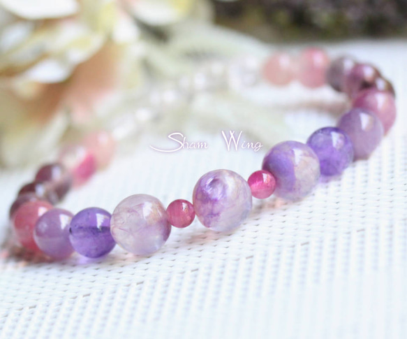 在庫SALE】ラリマー×チャロアイト×ブルーフローライトのブレスレット