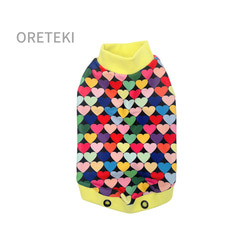 ORETEKI】残り1点＊Mサイズのみ＊ハンドメイド＊イエロー＊ハート