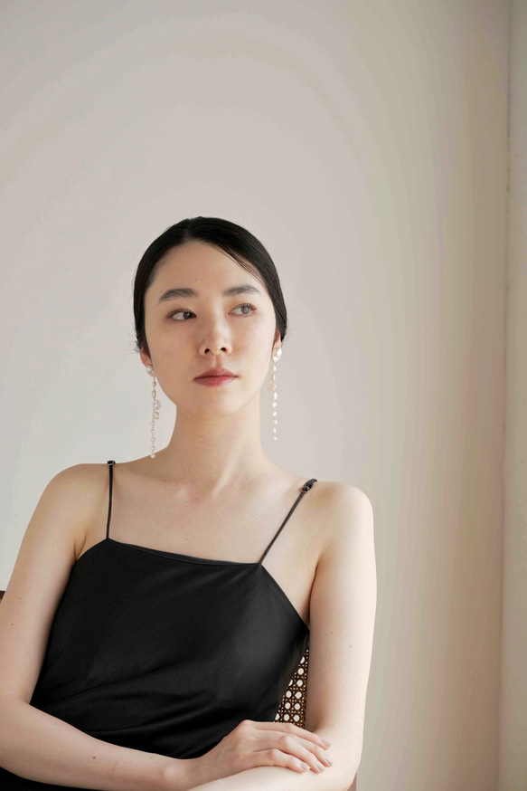 /// CLIO /// バロックパール　ロング　イヤリング　ピアス 2枚目の画像