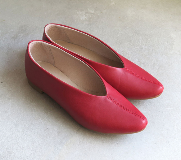 【標準紅】胭脂紅真皮高跟鞋❄︎日本製造❄︎ 第3張的照片