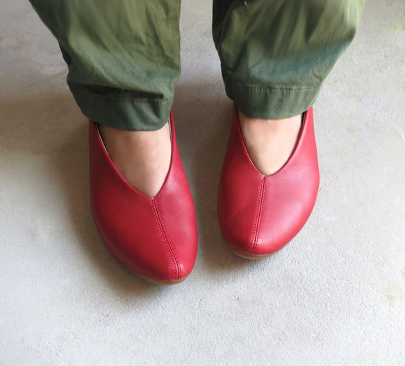 【標準紅】胭脂紅真皮高跟鞋❄︎日本製造❄︎ 第6張的照片