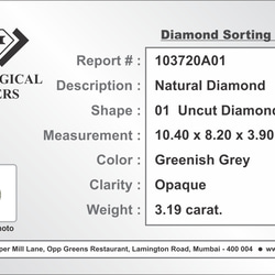 K18YG 天然アンカットダイヤモンドリング 9枚目の画像