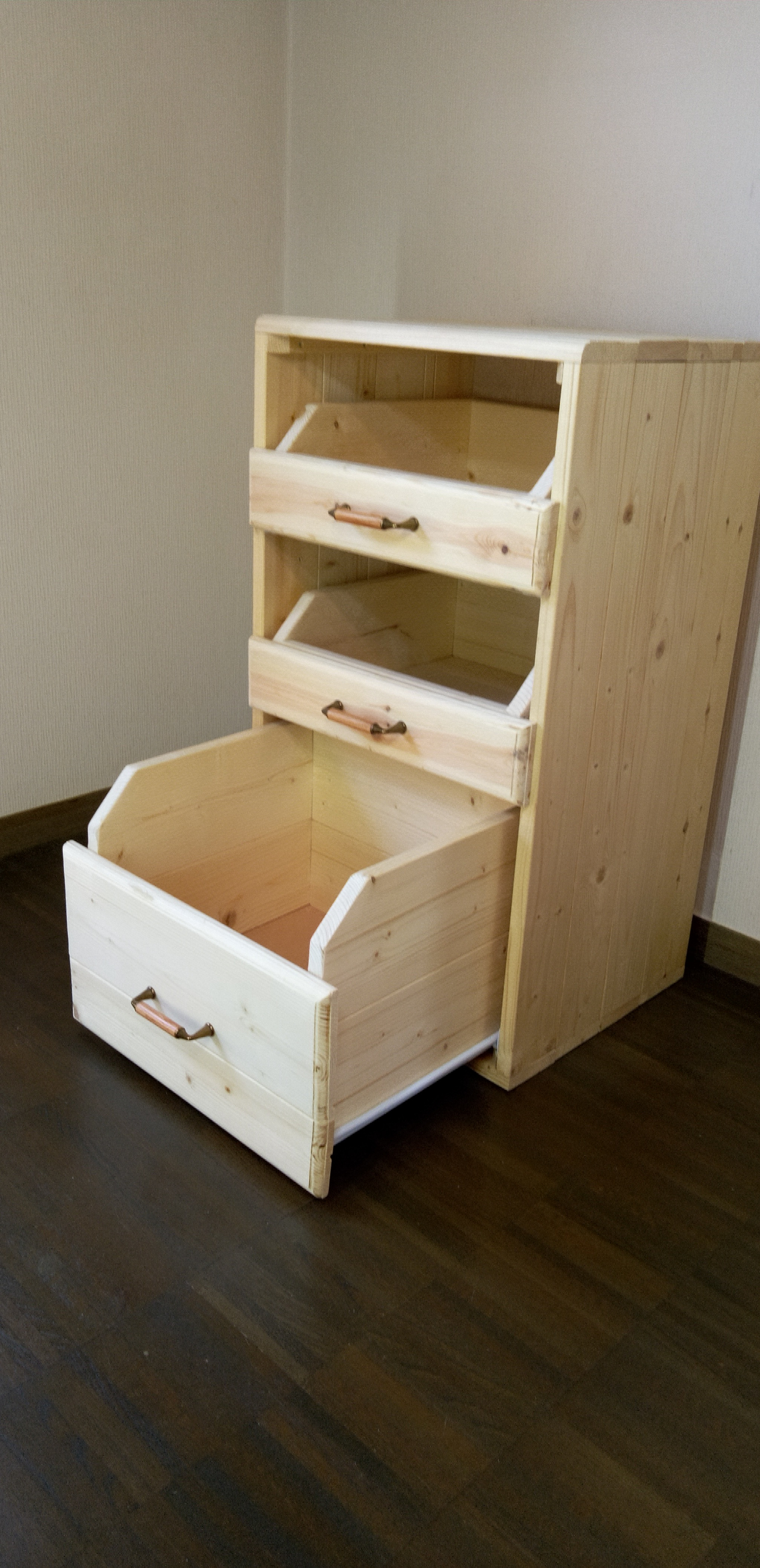 ,No85,【✴️見え～る収納】キャビネット・シェルフ・棚、天然無垢材・多用途利用