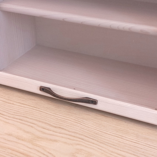 扉付き収納棚】基本3色展開（ホワイト）2段 ショーケース 卓上 棚