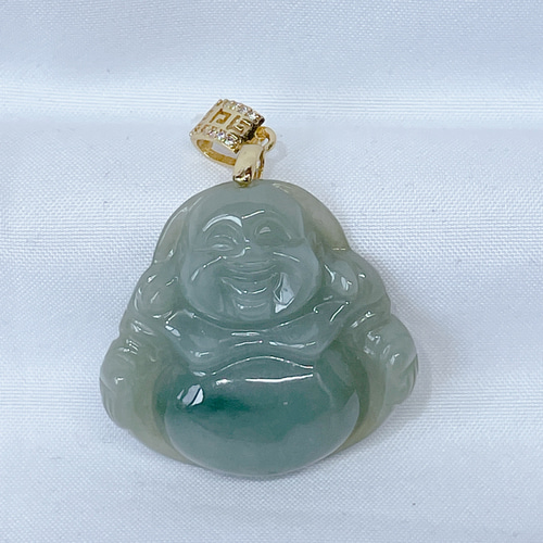 楽天市場】□龍香堂□☆ミャンマー翡翠（ひすい）布袋ペンダント