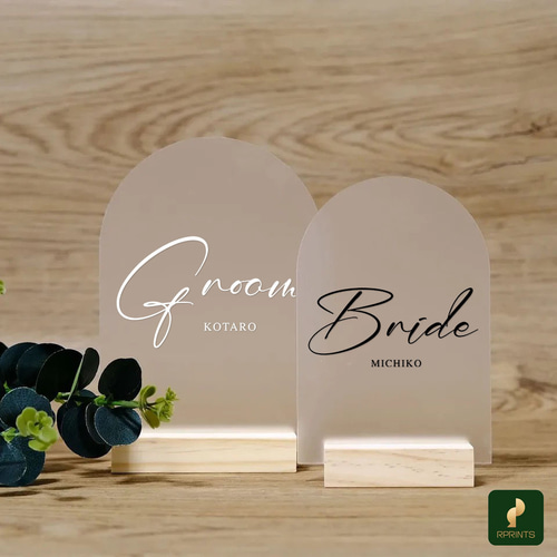 GROOM BRIDE サイン 受付サイン ウェルカムボード RPrints 通販