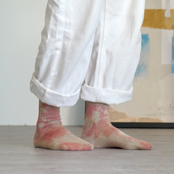 【2雙裝】斑駁棉麻基礎襪/2色可選/22-25厘米/MOTTAiiNA 第5張的照片