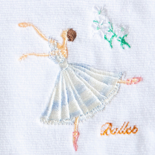 刺繍バッグ バレエ 刺繍入りミニトート バレエ柄 名入れ 刺繍 バレエ