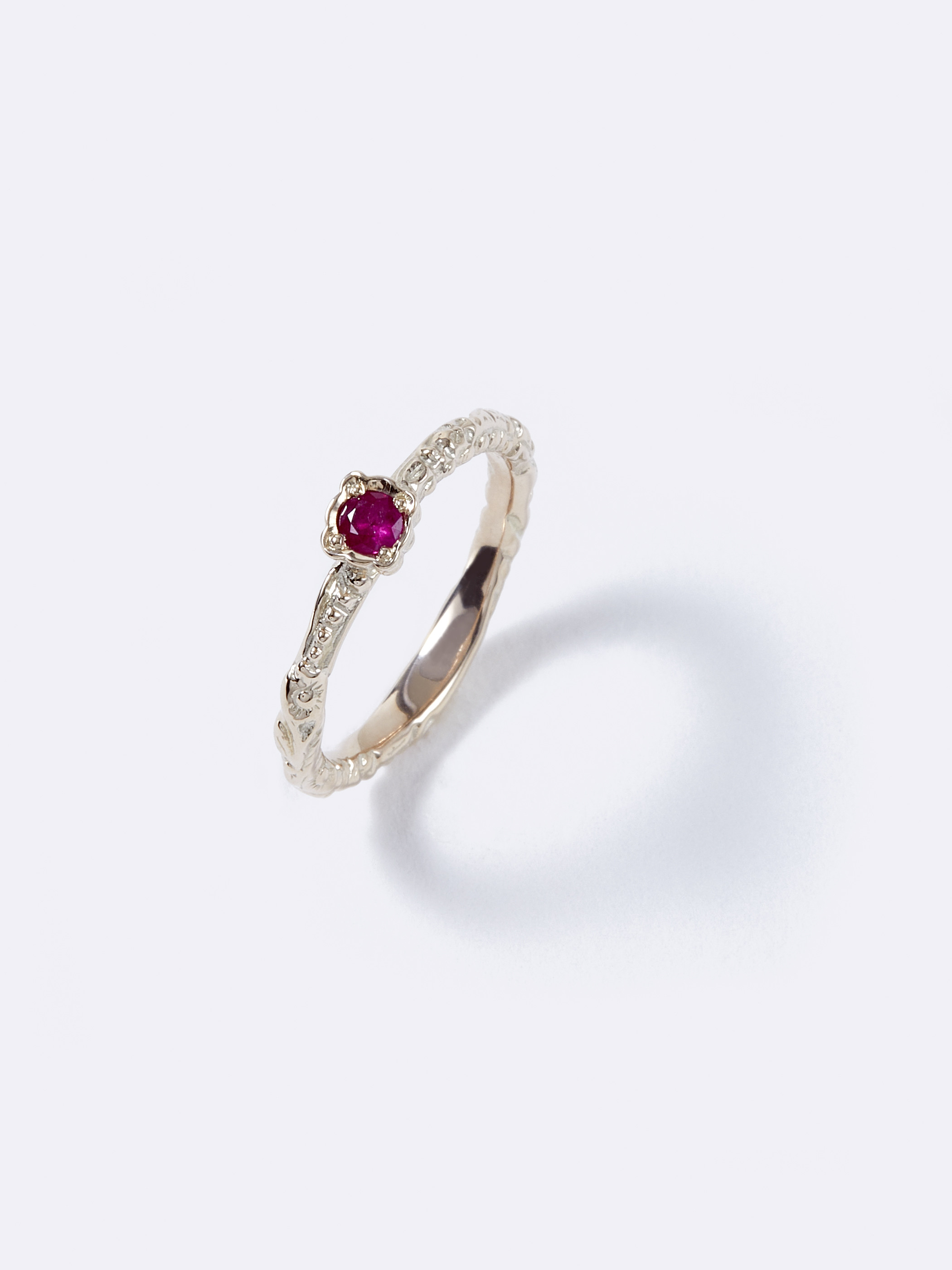 Kafuu Garden Pinky ring Ruby K10