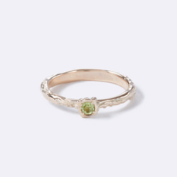 Kafuu Garden Pinky ring Peridot K10 2枚目の画像