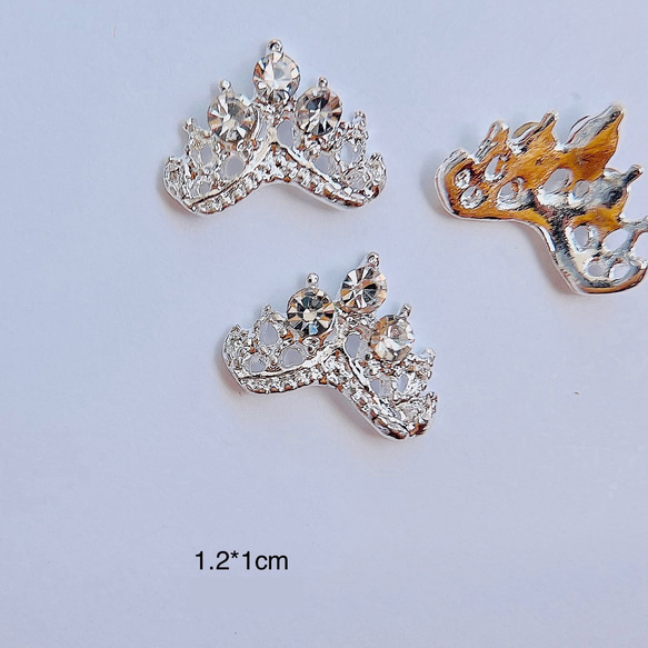 3dネイルパーツ 犬 キャバリア ティアラ 王冠 ネイルパーツ 3dネイル