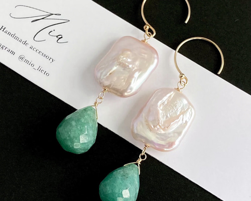 サークルピアス ティアドロップ コンビカラー（075695） ｜ women