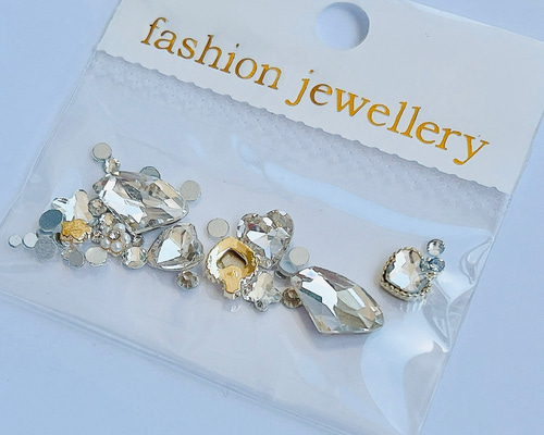 mixセット】ハート蝶型 831#ネイルパーツ ネイルアート ネイルチップ