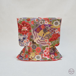 和飾り 『ミニ着物 金彩鶴熨斗』ピンク 衣桁付 その他インテリア雑貨