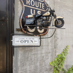 アメリカンバイク バイク屋 スタンド看板 OPEN&CLOSED サイン