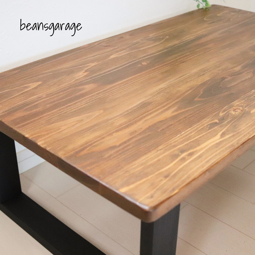 しっかりした厚み天板 無垢ローテーブル 90×50cm 天然木 カフェ