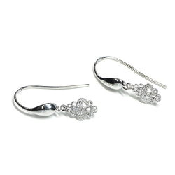 新作品 [2 件] 民族設計銀連接器 NF 與精緻的 4 粒方晶鋯石 第3張的照片