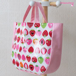 プールバッグ『cuteいちご♥ピンク』sp-41　入園入学 8枚目の画像