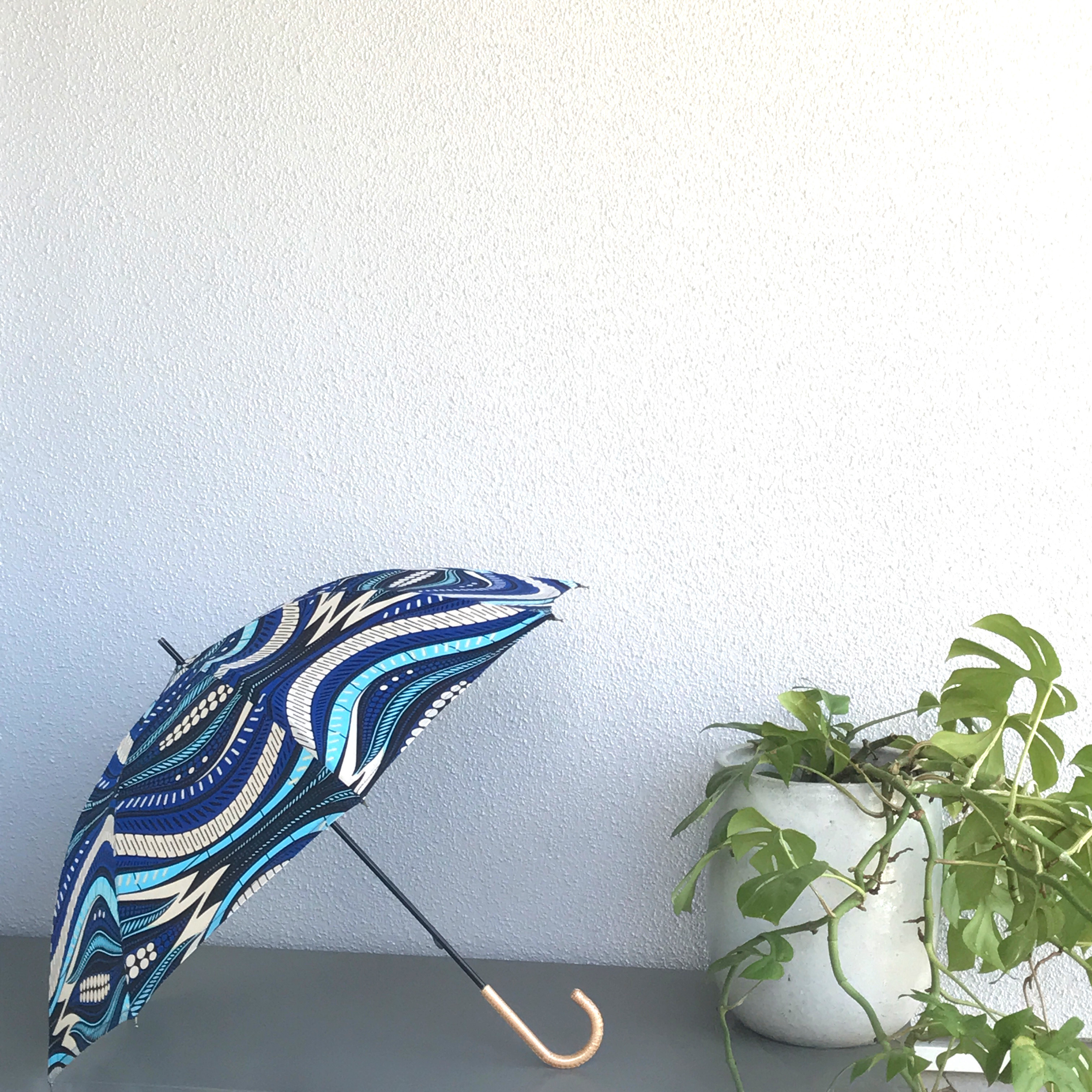 アフリカン　プリント　小さな日傘