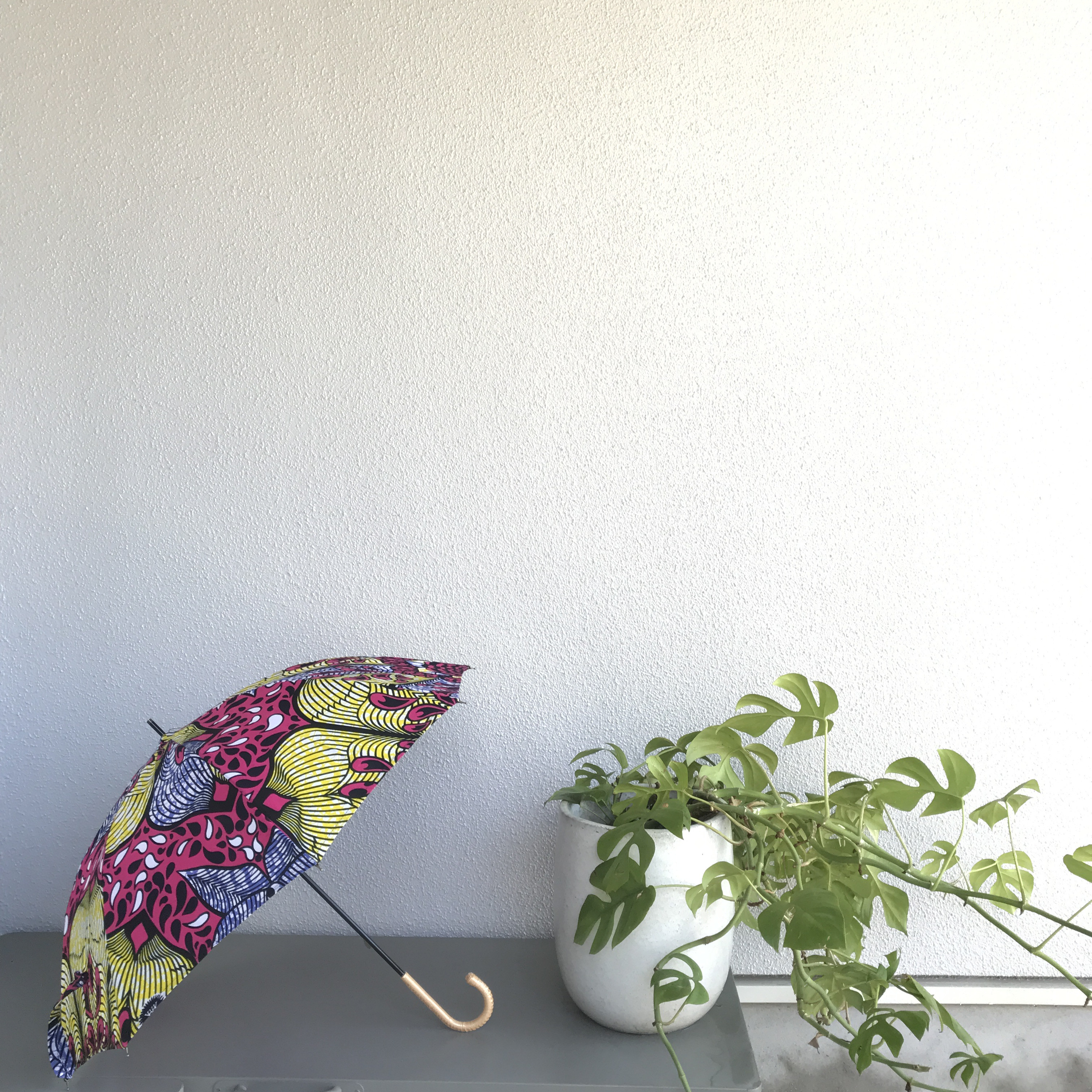 アフリカン　プリント　小さな日傘